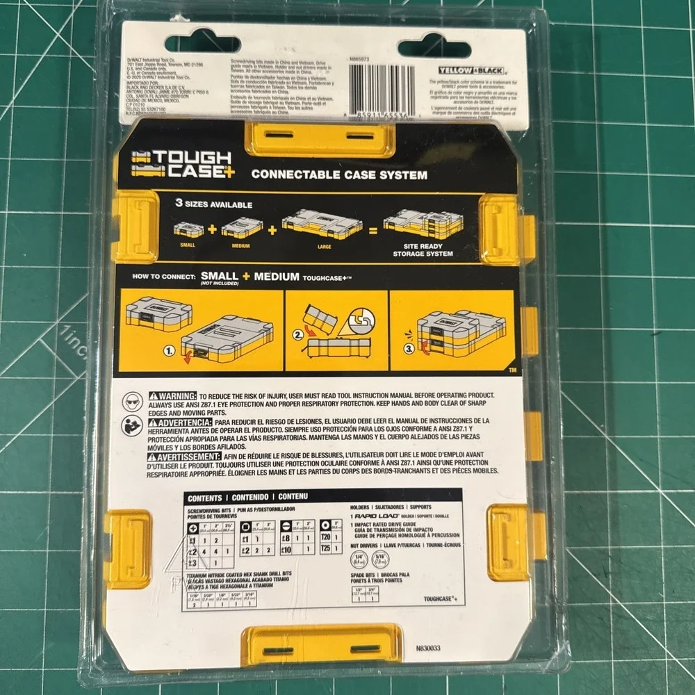 DeWalt 35pc Screwdriver & Drill Bit Set w/ToughCase Tough‎ Grip Factory Sealed